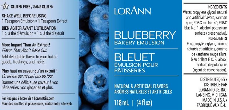 Blueberry, Bakery Emulsion 4 oz.8.99Fusion Flavours  