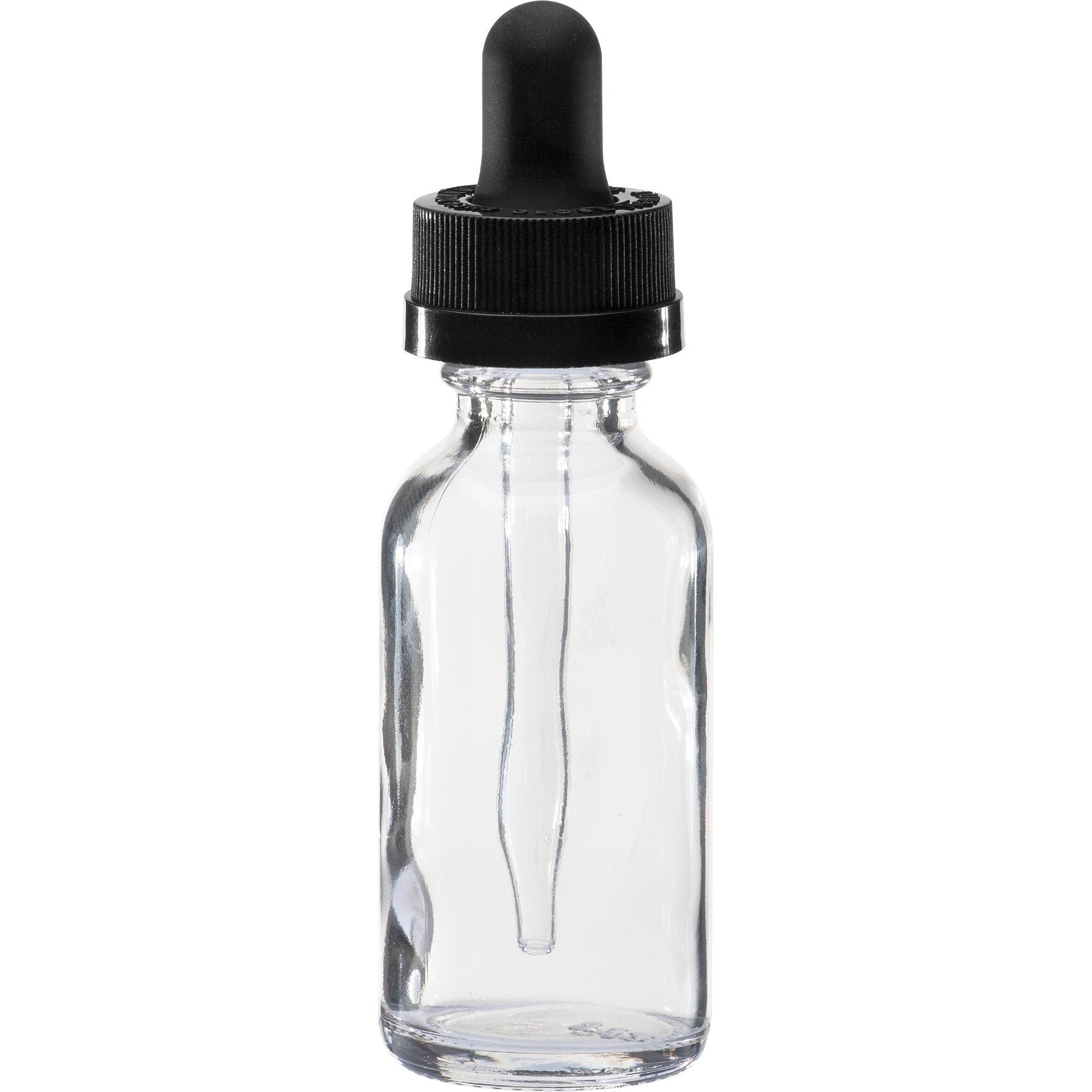 15 ml Clear Boston Round Glass Child Resistant Dropper Bottle1.69Fusion Flavours  